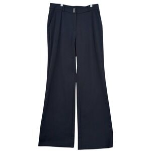 Ella Rafaella Wide Leg Dress Pants Women 8 Polyester Black